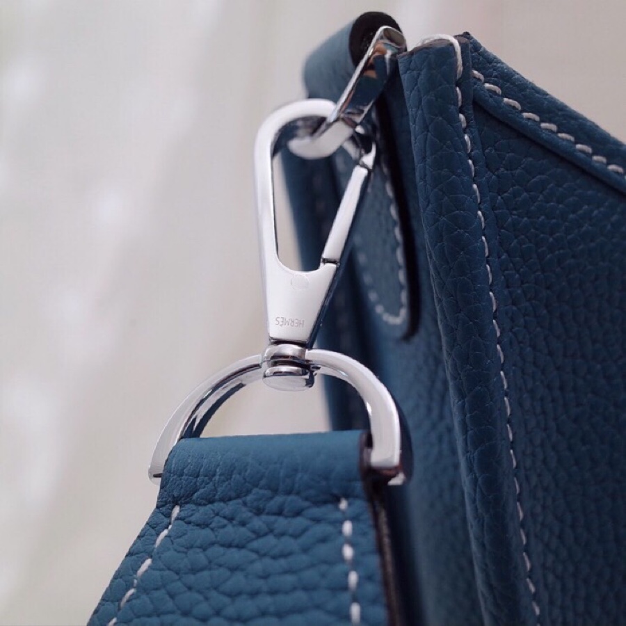 에르메스 에블린29 블루진 은장